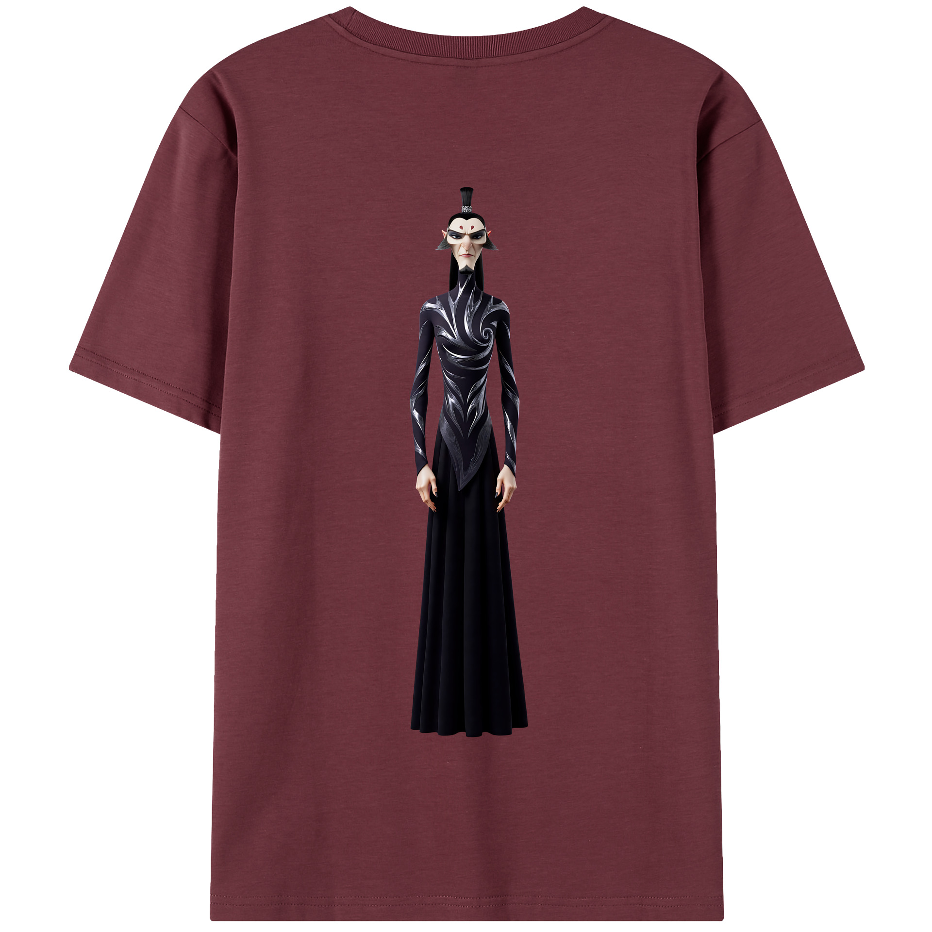 （画像用） Ne Zha 2 ナタ 魔童の大暴れ 綿100％半袖Tシャツ（背面プリント）